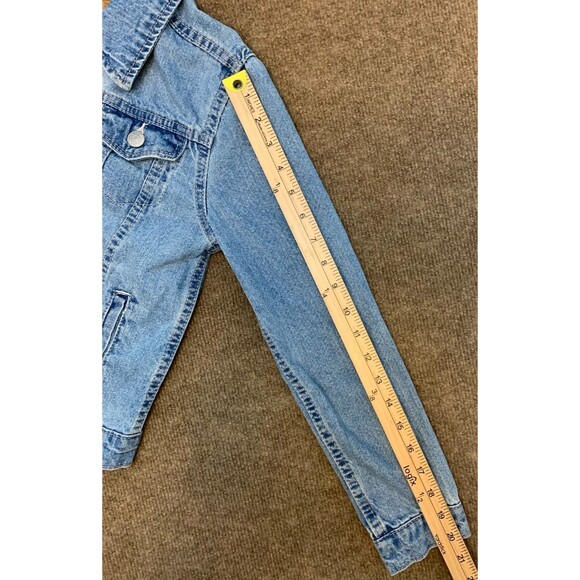 Levis Jacket Girls M (10-12 YRS) Denim Trucker Classic Button 100% Cotton Jean - Picture 6 of 10